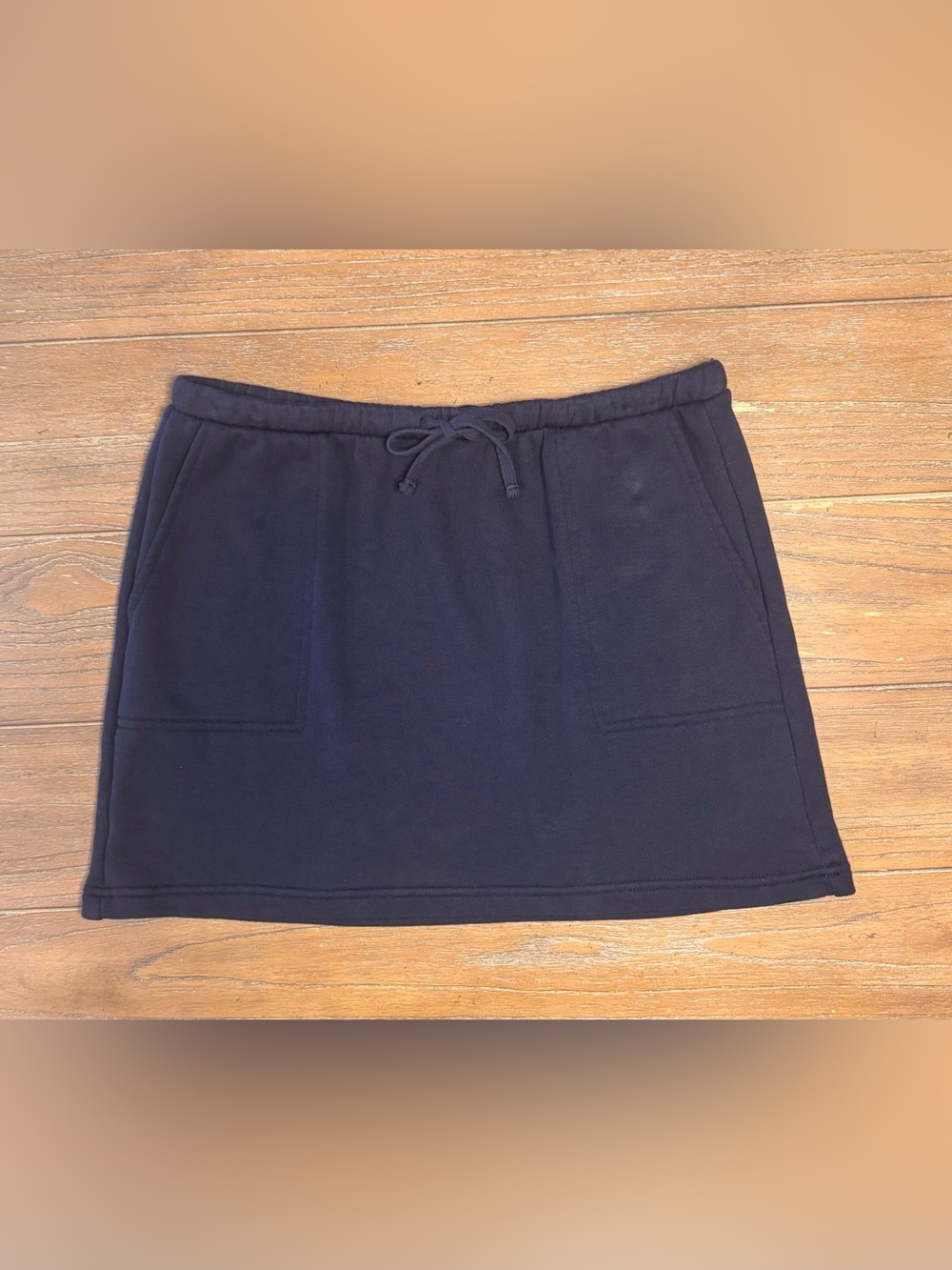 Splendid Dark Navy Drawstring Pocket Mini Skirt #40